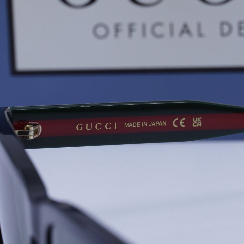 Final Price! Gucci GG1869S 001 Black/Green/Red Sunglasses - Picture 8 of 11